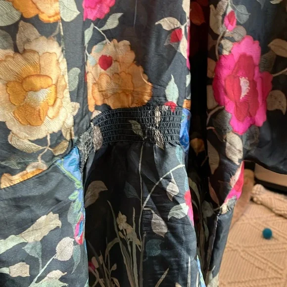 Johnny Was Floral Top with Pink and Yellow Accents - Picture 6 of 9